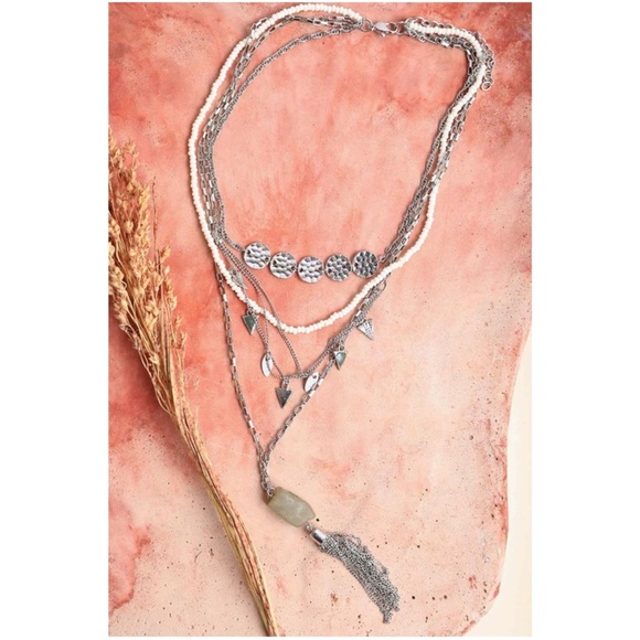 Boho Silver Tone Necklace listing for live show - Picture 6 of 6